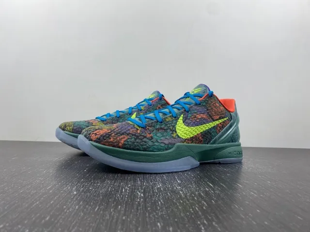 Nike Zoom Kobe VI Multicolor Reptile Basketball Shoes 2