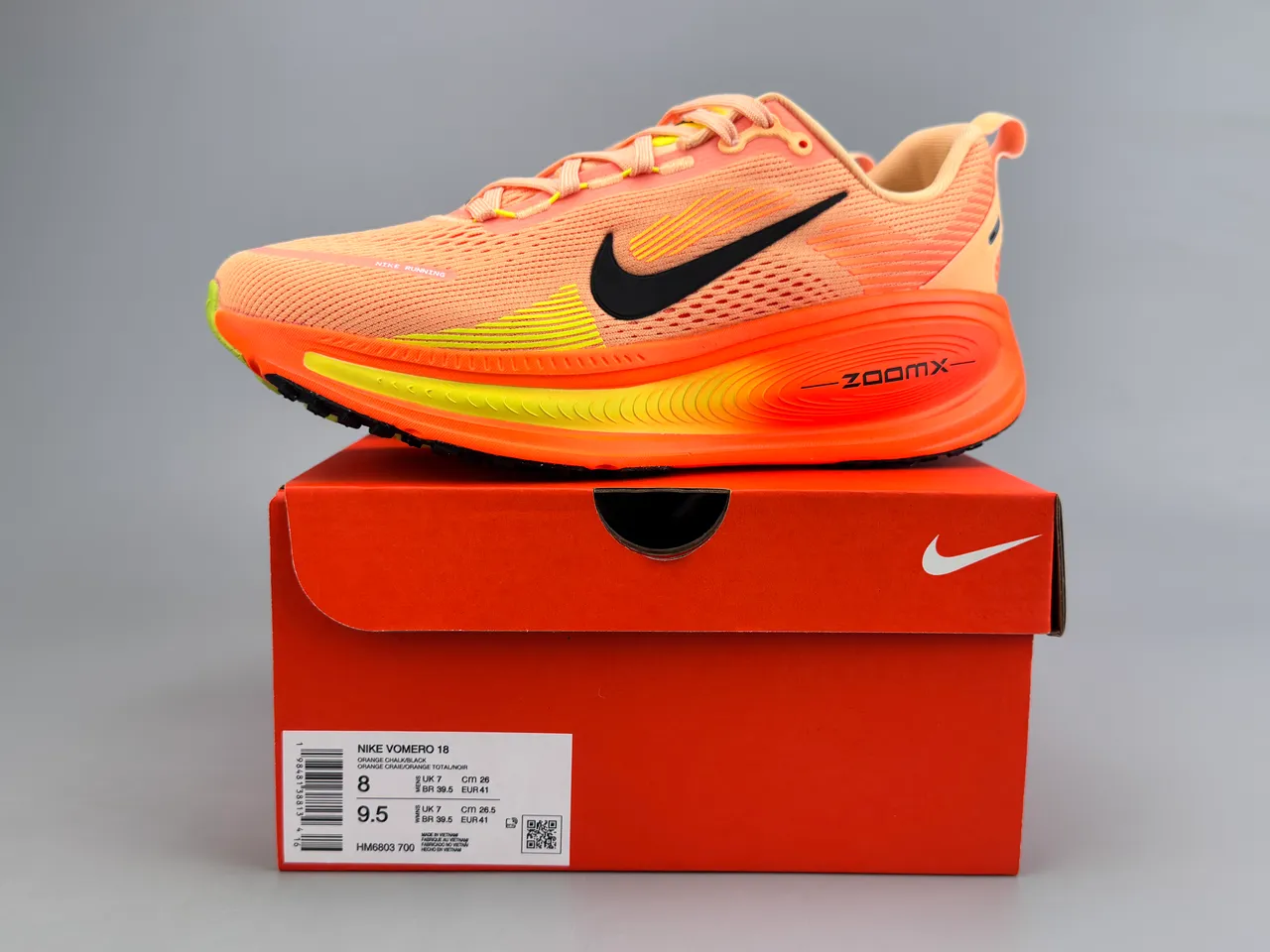 Nike ZoomX Invincible Run Orange Jaune Tissu Mesh Ingénierie Partie Supérieure Motif Ondulé Semelle Intermédiaire Chaussures de Running 2