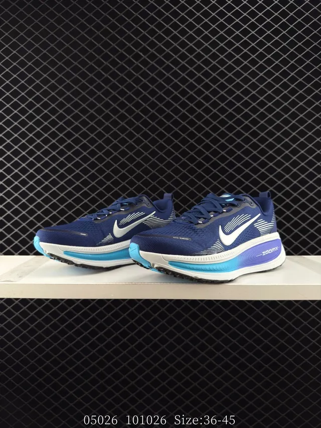 Nike ZoomX أزرق بحري بنفسجي لوتوب سيلويت مصمم شبكة أبير أحذية جري 2