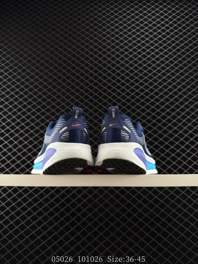 Nike ZoomX أزرق بحري بنفسجي لوتوب سيلويت مصمم شبكة أبير أحذية جري 3