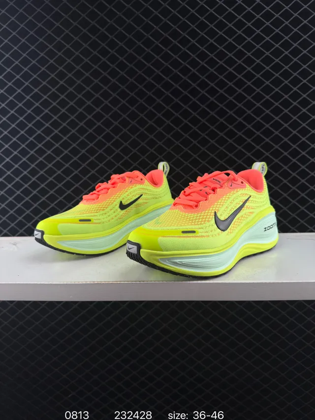 Nike ZoomX Neon Yellow Orange Running Shoes 2