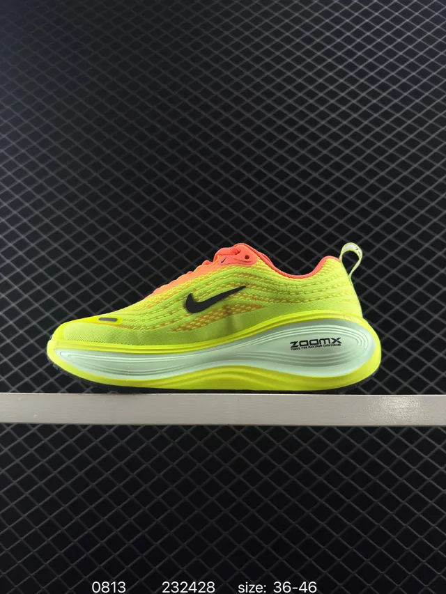 Nike ZoomX Neon Yellow Orange Running Shoes 5