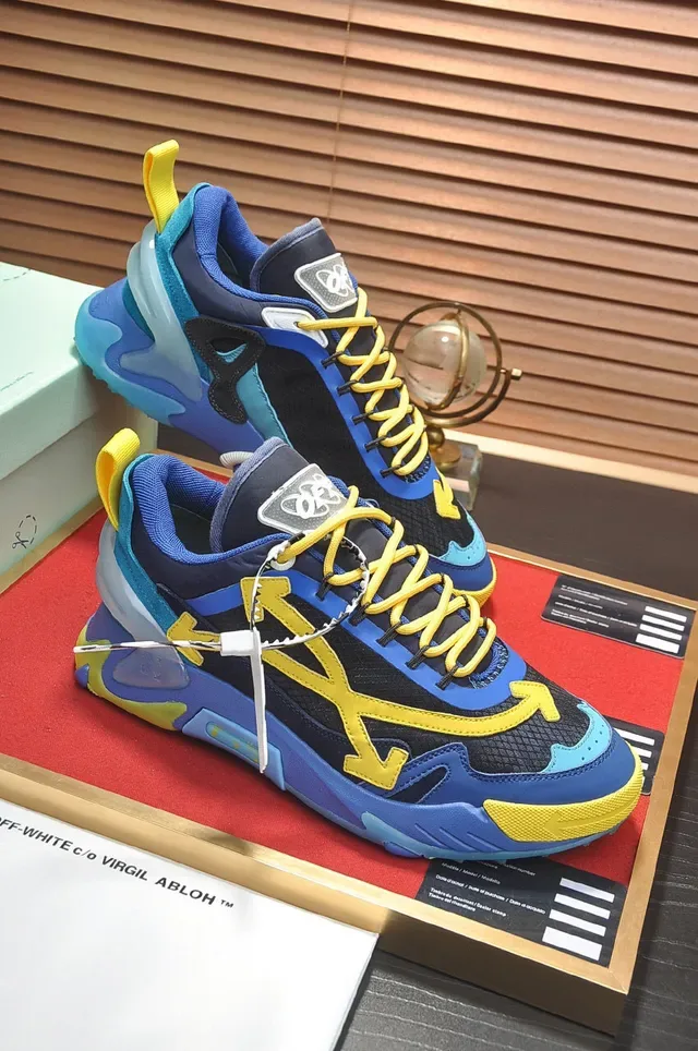 Off-White 黑蓝 解构工业厚底鞋 6