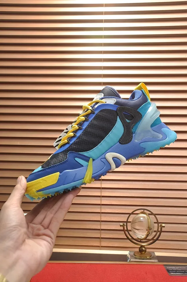 Off-White 黑蓝 解构工业厚底鞋 7