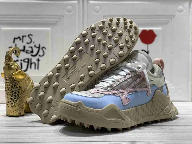 Off-White DDSY-1000 Light Blue Beige Chunky Sneakers 2
