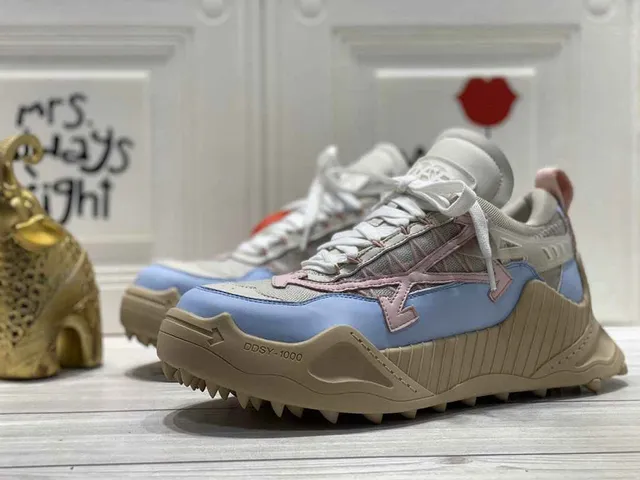 Off-White DDSY-1000 Light Blue Beige Chunky Sneakers 3
