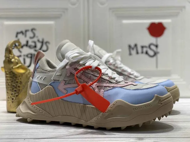 Off-White DDSY-1000 Light Blue Beige Chunky Sneakers 4