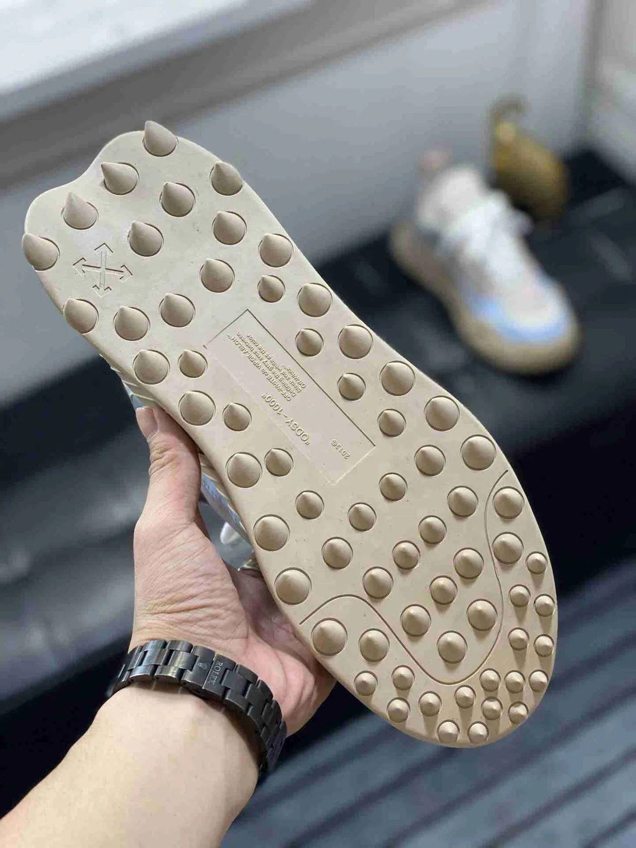 Off-White DDSY-1000 Light Blue Beige Chunky Sneakers 5