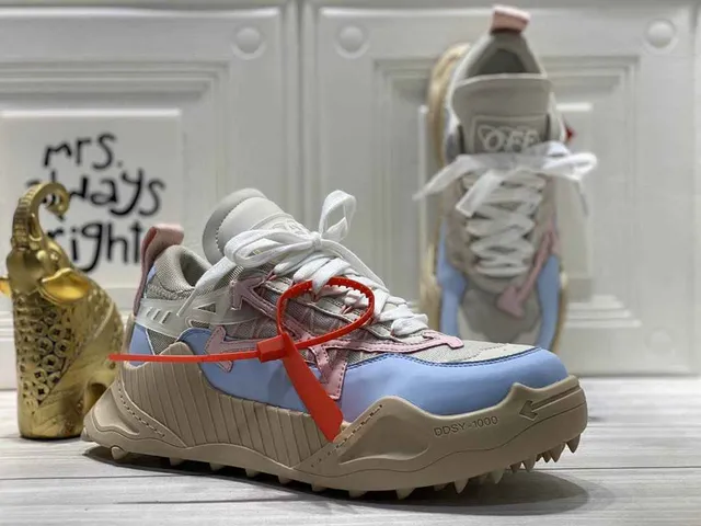 Off-White DDSY-1000 Light Blue Beige Chunky Sneakers 10