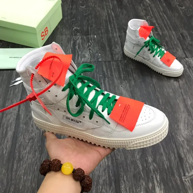 Off-White أخضر عالية الارتفاع تفاصيل صناعية أسلوب حياة 7