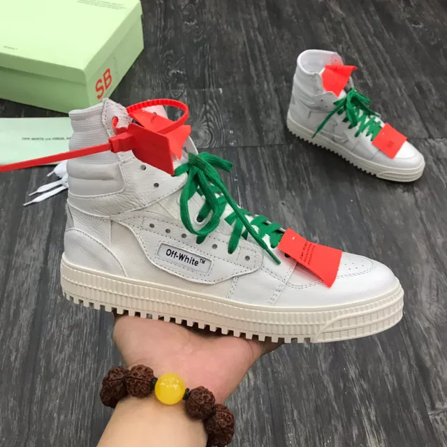 Off-White أخضر عالية الارتفاع تفاصيل صناعية أسلوب حياة 9