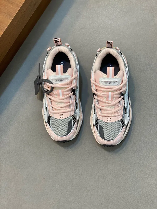 Off-White Runner Pastel Pink Chunky Sneakers 2