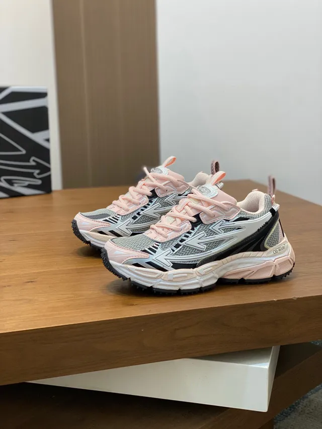 Off-White Runner Pastel Pink Chunky Sneakers 4