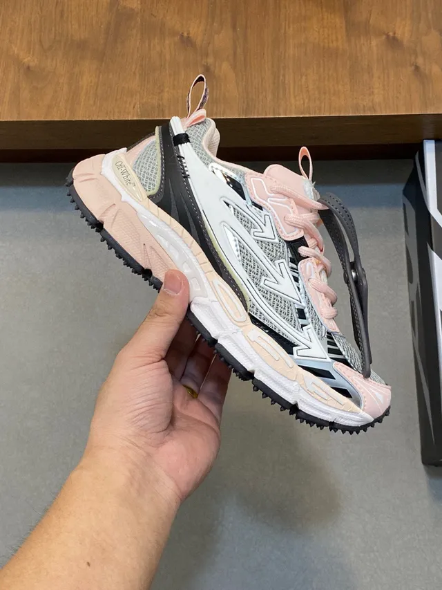 Off-White Runner Pastel Pink Chunky Sneakers 5