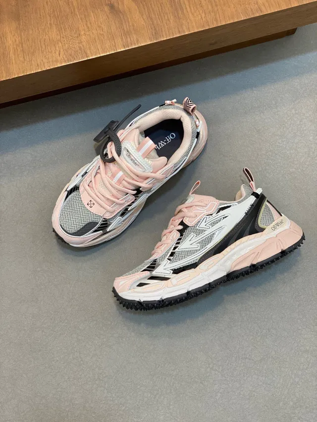 Off-White Runner Pastel Pink Chunky Sneakers 6