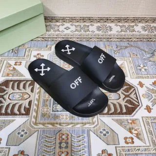 Off-White Slide Black Industrial Logo Slippers