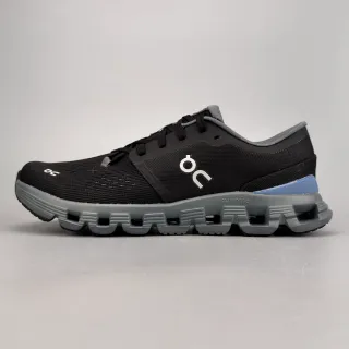 On 黑灰针织网面鞋面 Open-Cell CloudTec 缓震中底 跑鞋