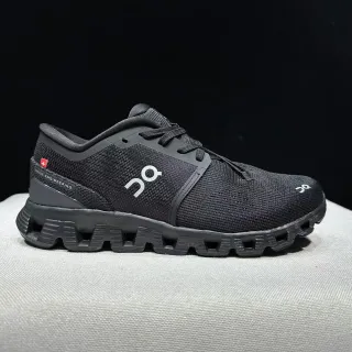 On Black White Engineered Knit Upper Hollowed CloudTec Midsole Pods Running Shoes