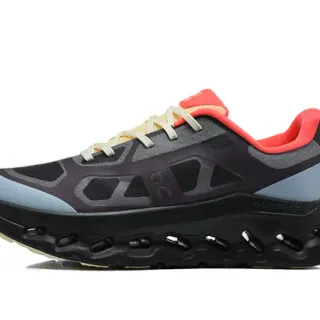 On Cloudmonster Black Gray Blue Red Running Shoes