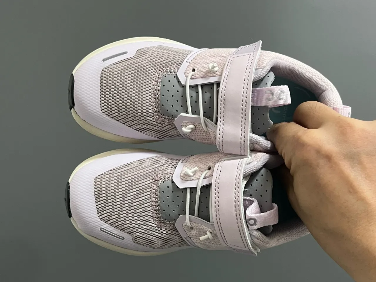 On Cloudmonster Green White Laceless Velcro Strap Breathable Mesh Upper Lifestyle Sneakers 14