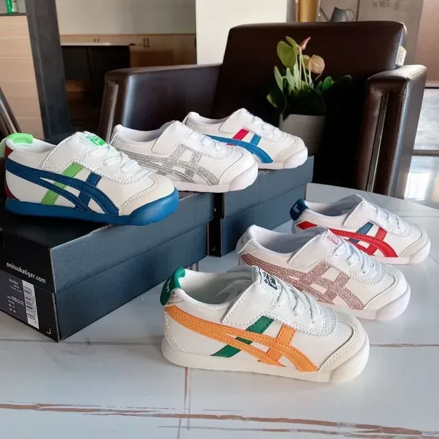 Onitsuka Tiger Mexico 66 White Pink Glitter Lifestyle Sneakers 4