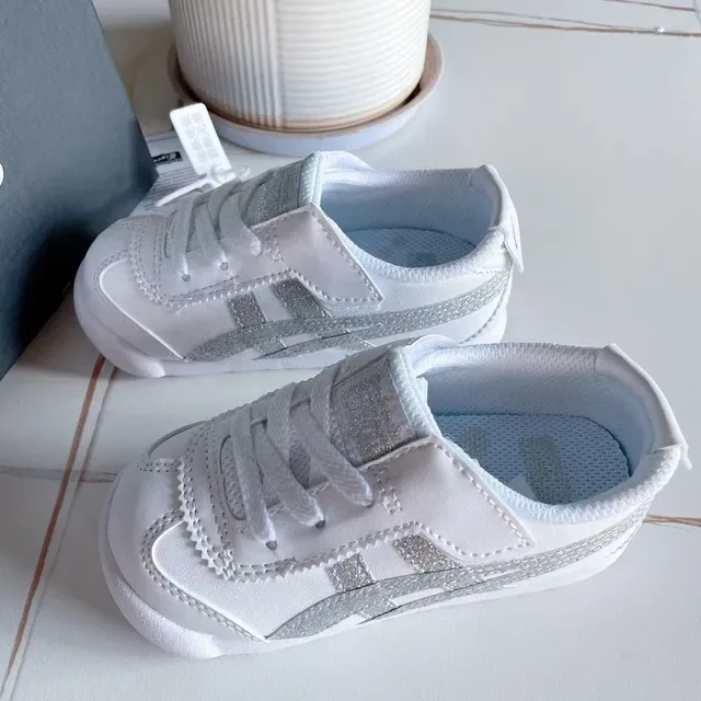 Onitsuka Tiger Mexico 66 White Pink Glitter Lifestyle Sneakers 23