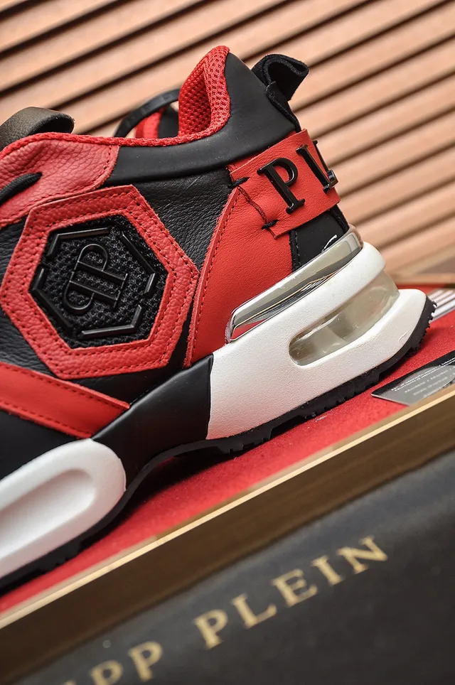 Philipp Plein Active Red Black Chunky Sneakers 2