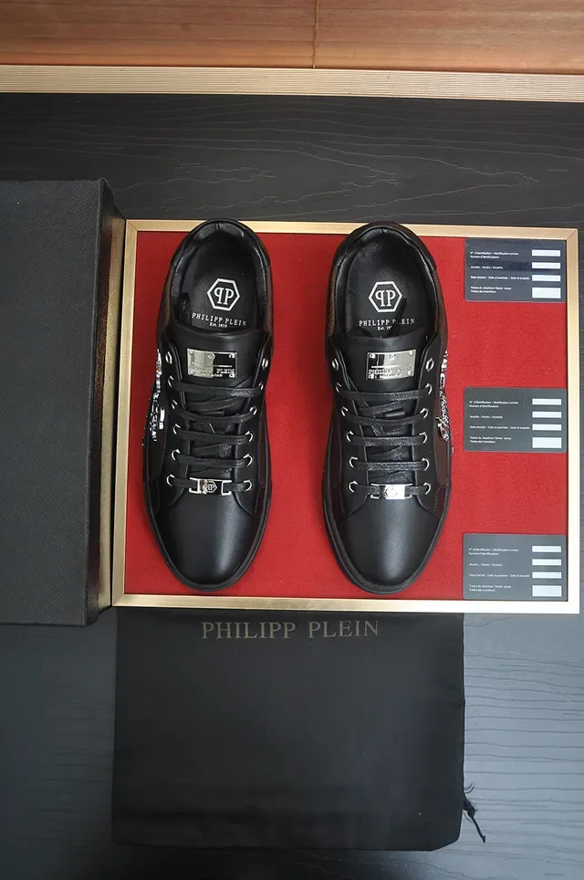 Philipp Plein Zapatillas Lifestyle Marrón y Negro de Tejido Textil Rib 4
