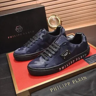 Philipp Plein কমোফ্লাজ প্রিন্ট লেদার লাইফস্টাইল স্নিকার্স