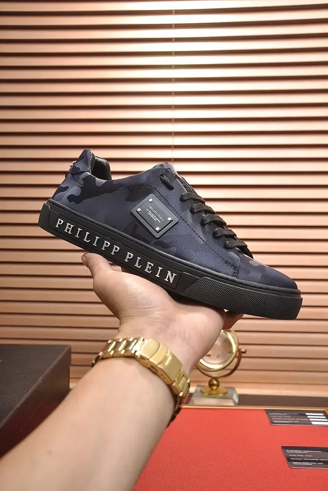 Philipp Plein Camo-Print Leather Lifestyle Sneakers 7