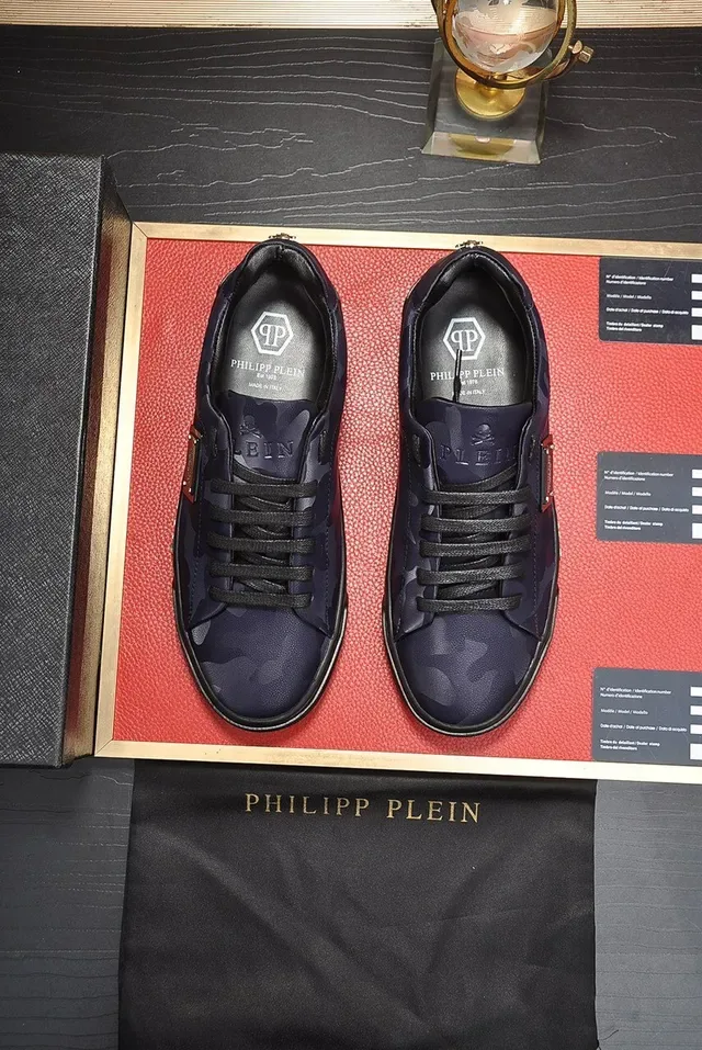 Philipp Plein Camo-Print Leather Lifestyle Sneakers 9