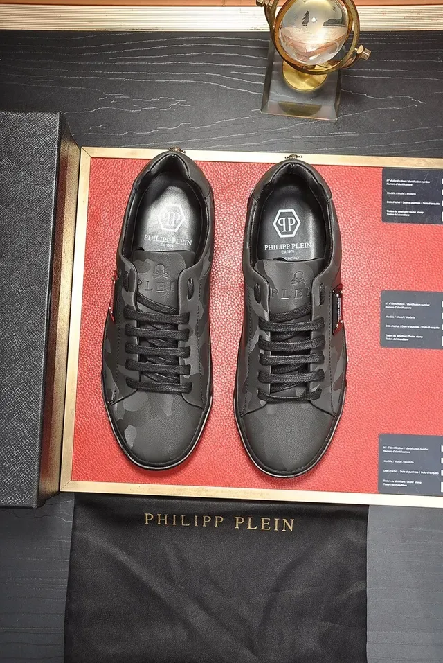 Philipp Plein حذاء رياضي أسلوب حياة من الجلد مطبوع كاموفلاج 7