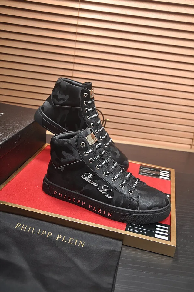 Philipp Plein High-Top Camouflage-Print Lifestyle Sneakers 5
