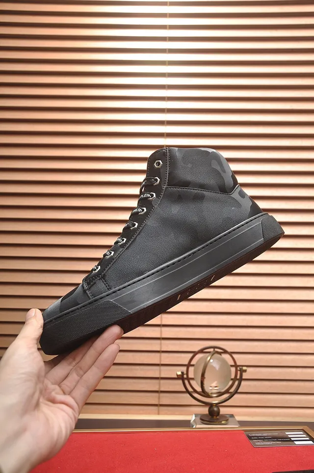 Philipp Plein High-Top Camouflage-Print Lifestyle Sneakers 6