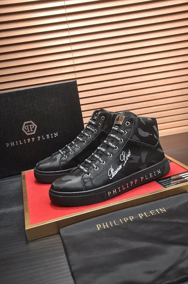 Philipp Plein High-Top Camouflage-Print Lifestyle Sneakers 7