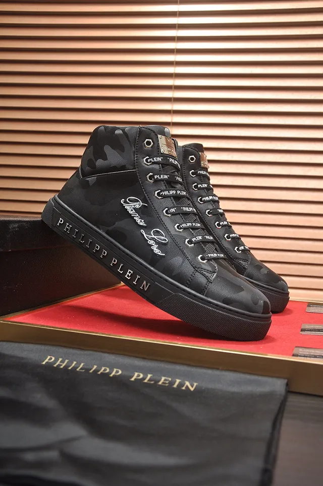 Philipp Plein High-Top Camouflage-Print Lifestyle Sneakers 8