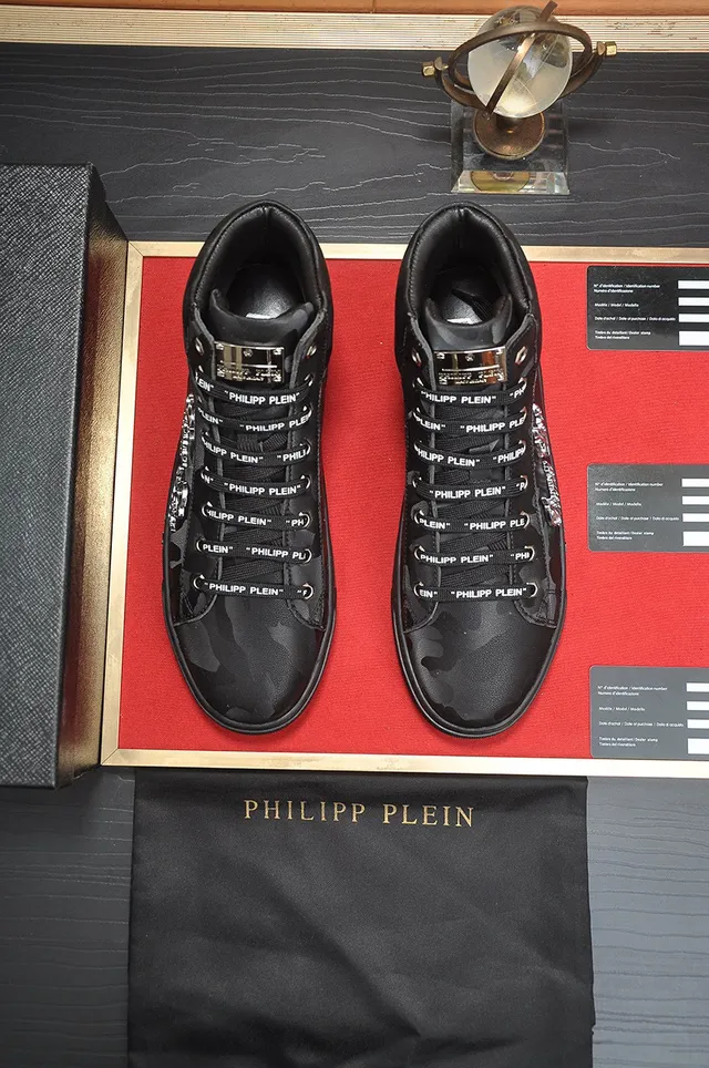 Philipp Plein High-Top Camouflage-Print Lifestyle Sneakers 9