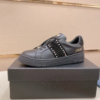 Philipp Plein স্টাডড স্ট্র্যাপ কালো লাইফস্টাইল স্নিকার