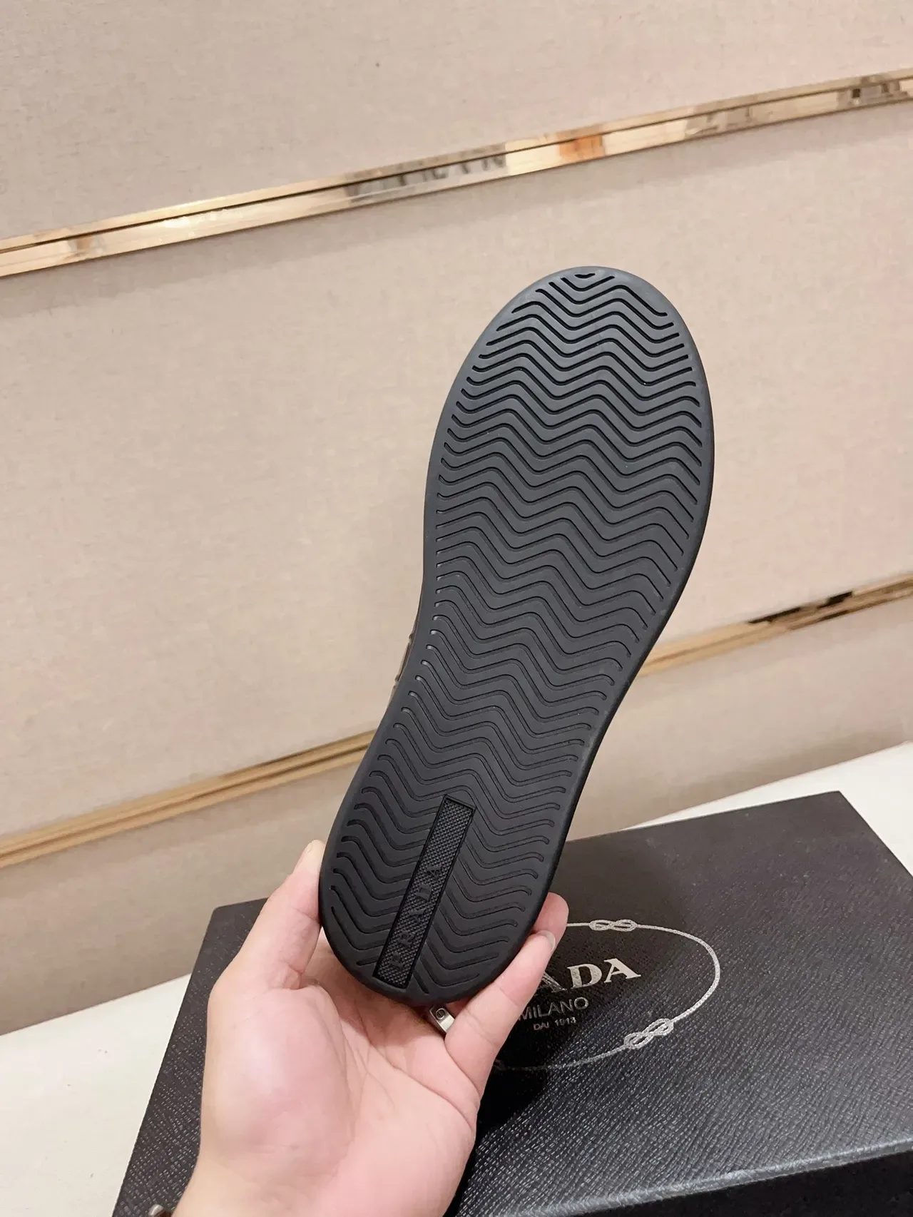 Prada Cloudbust Black Crocodile-Embossed Leather Laceless Slip-On Lifestyle Sneakers 2