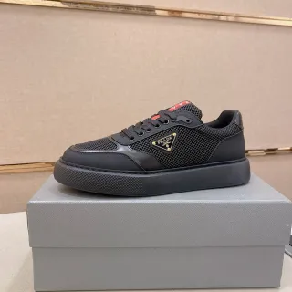 Prada Cloudbust Tênis lifestyle pretos em malha e sintéticos