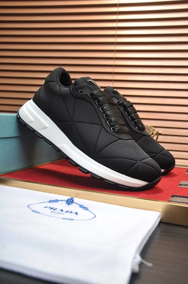 Prada Cloudbust Black Quilted Nylon Lifestyle Sneakers 8