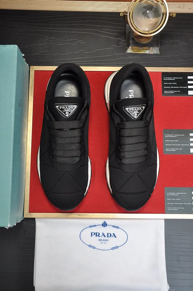 Prada Cloudbust Black Quilted Nylon Lifestyle Sneakers 9