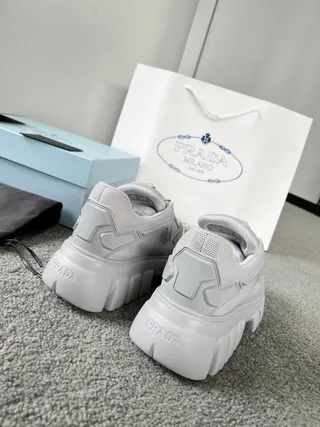 Prada Cloudbust Light Gray Chunky Sneakers 9