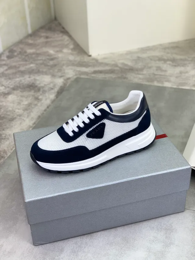 Prada Cloudbust Navy and White Lifestyle Sneakers 5
