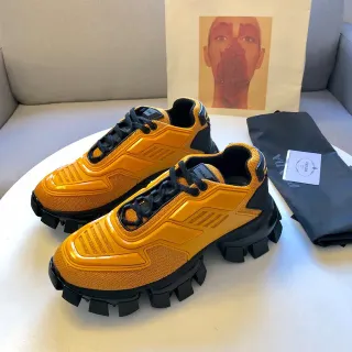 Prada Cloudbust Tênis Chunky Laranja e Preto