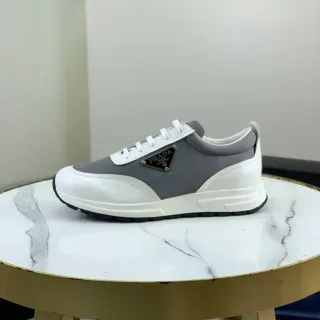 Prada Cloudbust Two-Tone White Gray Lifestyle Sneakers