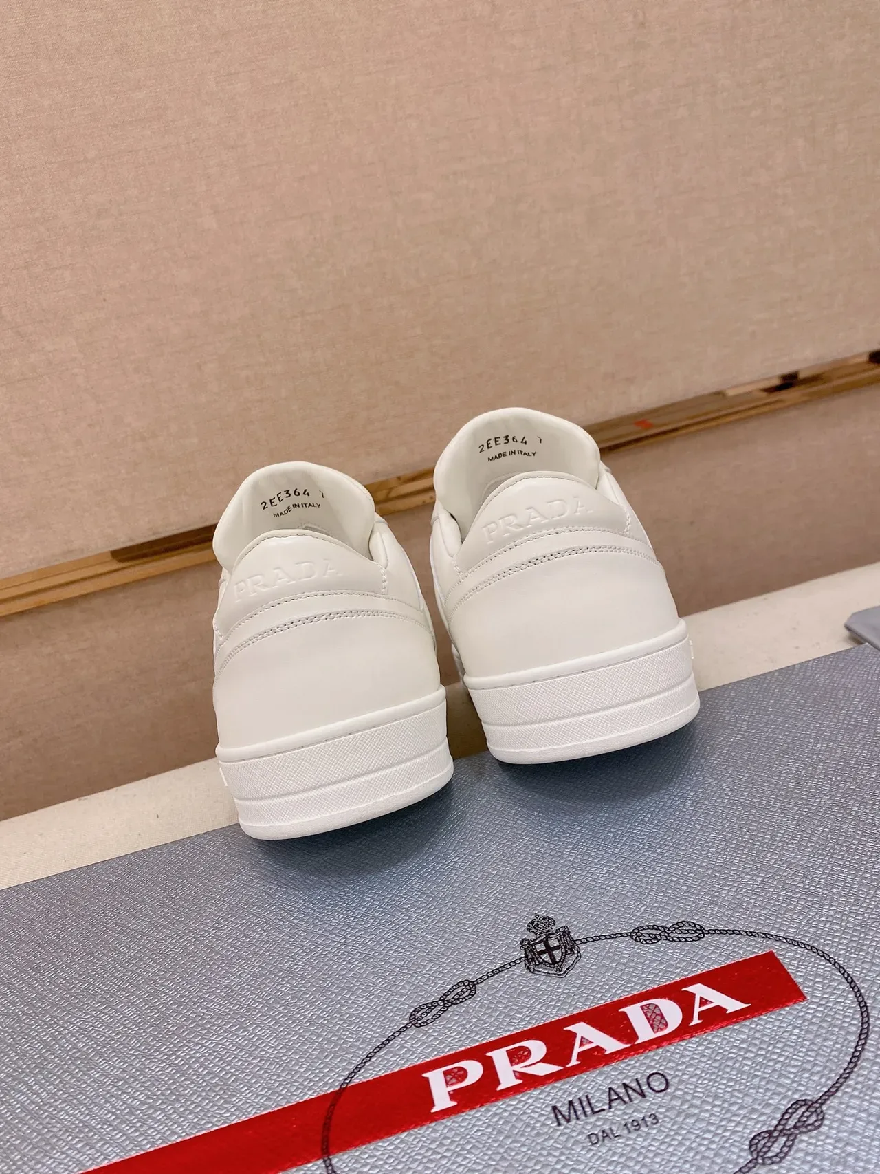 Prada Cloudbust White Leather Lifestyle Sneakers 3