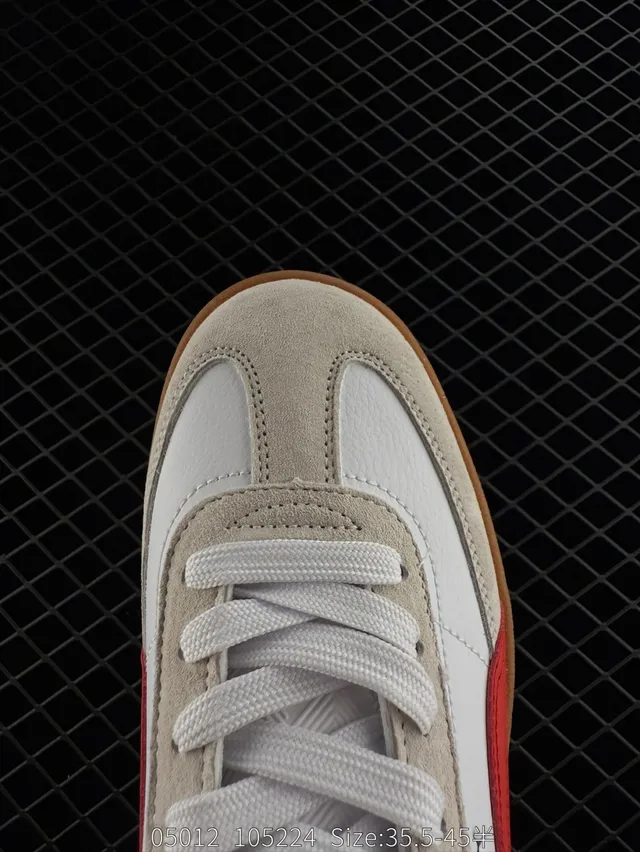 Puma Club II Era Tênis de skate branco vermelho borracha 3