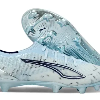 Puma Future Z 蓝银色 轻量针织鞋面 透明外底 硬地足球鞋