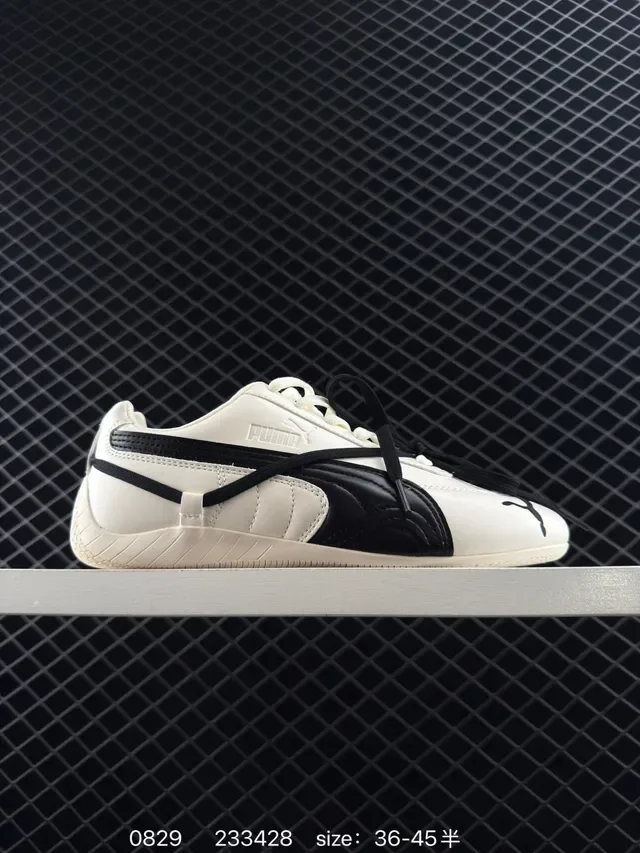 Puma Speedcat White and Black Lifestyle Sneakers 5